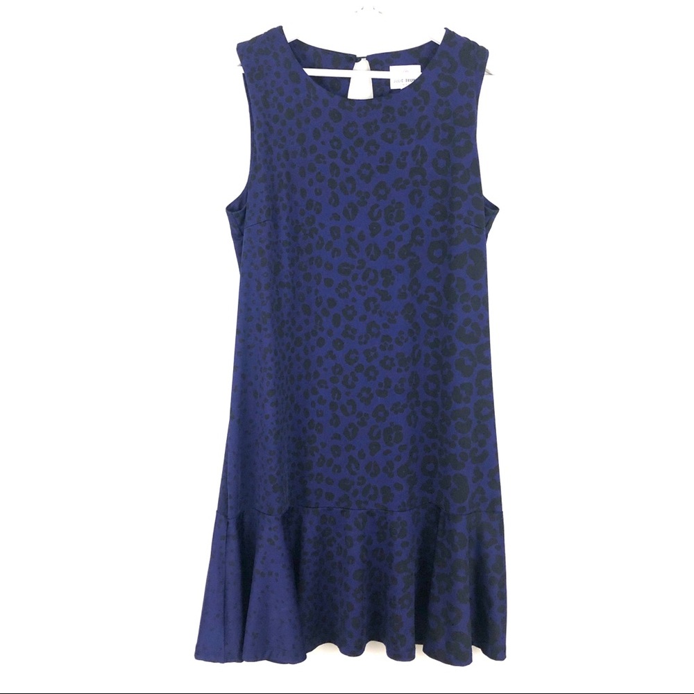 JB by Julie Brown Leopard Ruffle Hem Shift Dress